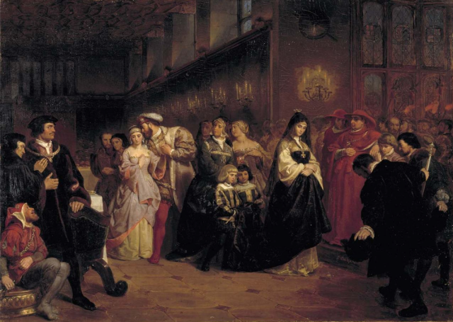 Catherine of Aragon in court.