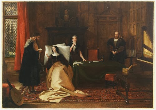 Catherine on her deathbed, 1536.