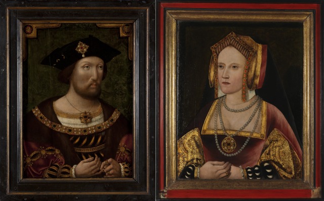 Portraits of both Henry VIII and Catherine of Aragon.